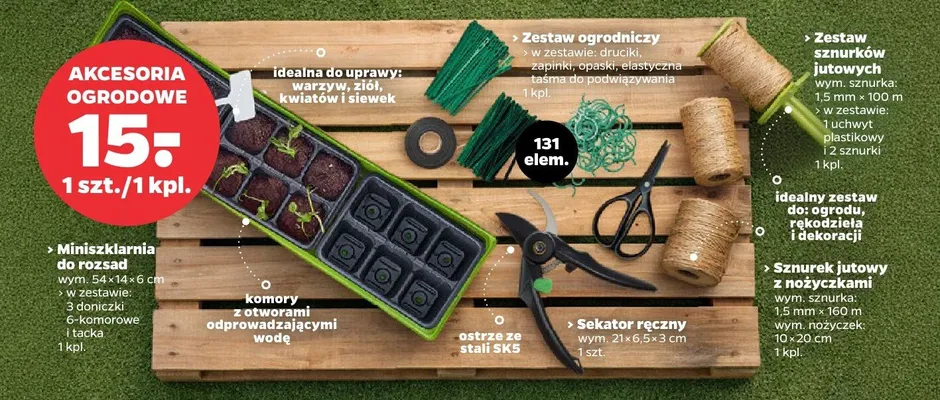 Akcesoria ogrodowe promocja w Netto