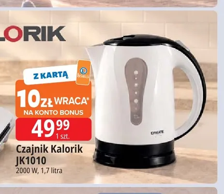 Czajnik Kalorik JK1010 1,7 l promocja w Leclerc