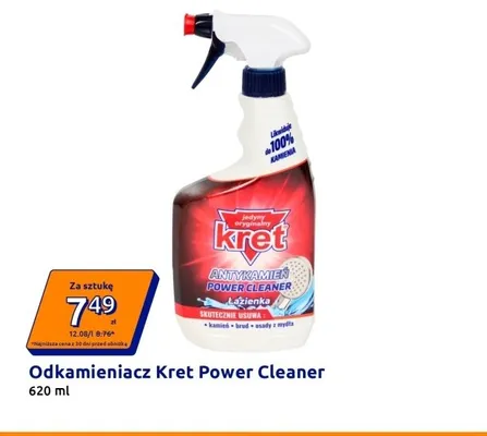 Odkamieniacz Kret Power Cleaner promocja w Action