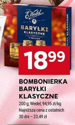 Bombonierka Baryłki Klasyczne E.Wedel promocja w Stokrotka