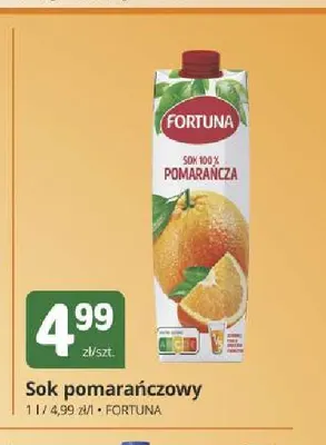 Sok pomarańczowy Fortuna promocja w Marketvita