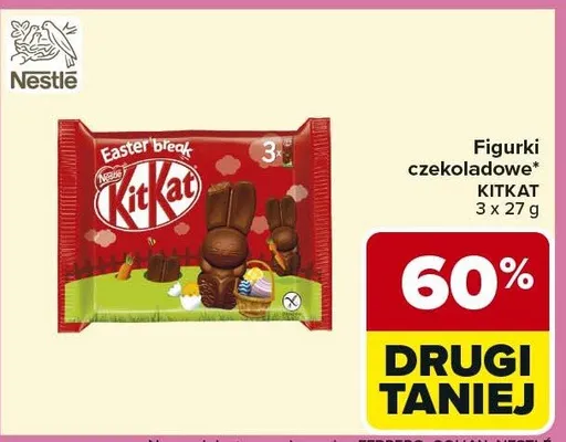 Figurki czekoladowe KitKat promocja w Carrefour Market