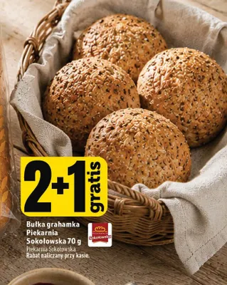 Bułka grahamka Piekarnia Sokołowska promocja w TOPAZ