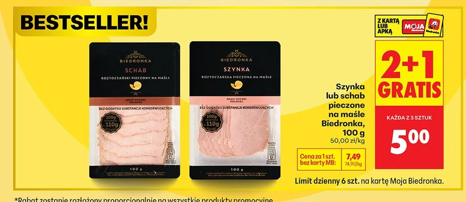 Schab  pieczony na maśle promocja w Biedronka