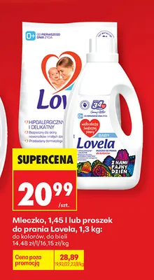 Mleczko do prania do bieli Lovela promocja w Biedronka