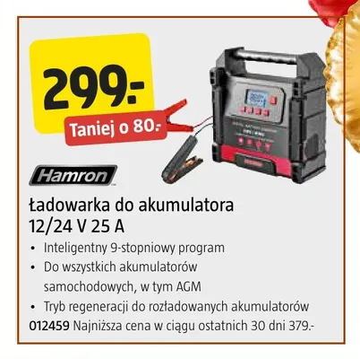 Ładowarka do akumulatora 25A Hamron promocja w Jula