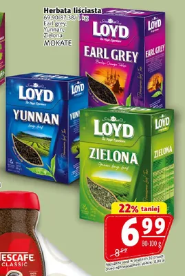 Herbata liściasta Loyd Yunnan promocja w Prim Market