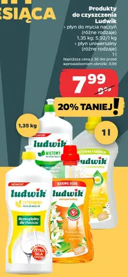 Płyn do mycia naczyń cytrynowy Ludwik promocja w Netto
