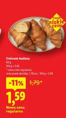 Croissant maślany promocja w Lidl