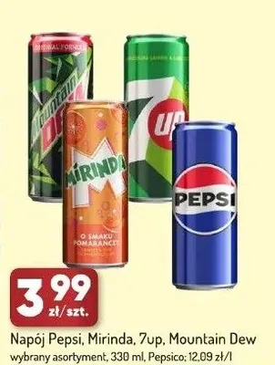 Napój Pepsi, Mirinda, 7up, Mountain Dew wybrane rodzaje promocja w Avita