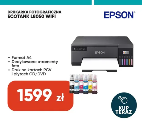 Drukarka fotograficzna Epson EcoTank L8050 WiFi promocja w Max Elektro