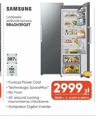 Lodówka jednodrzwiowa Samsung RR40H39GET promocja w Max Elektro