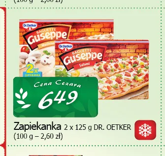 Zapiekanka z salami Guseppe Dr. Oetker promocja w CEZAR Delikatesy