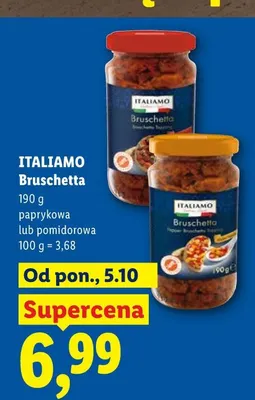Bruschetta paprykowa Italiamo promocja w Lidl