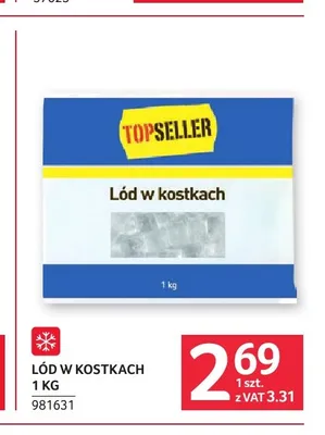 Lód w kostkach Topseller promocja w Selgros