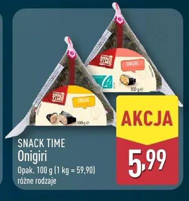 Onigiri SNACK TIME promocja w Aldi