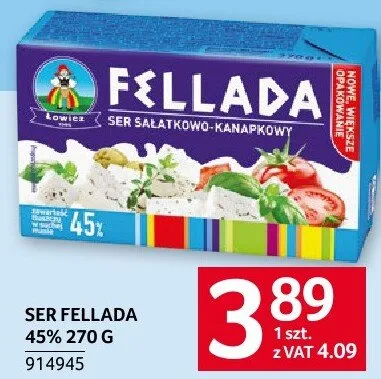 Ser Fellada 45% 270 g promocja w Selgros
