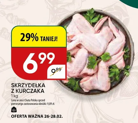 Skrzydełka z kurczaka promocja w Chata Polska