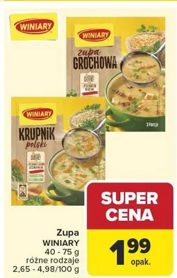 Zupa grochowa, krупnik polski promocja w Carrefour