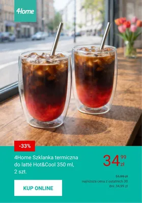 Szklanka termiczna do latté 4Home Hot&Cool 350 ml 2-pak promocja w 4home