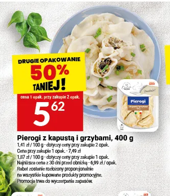 Pierogi z kapustą i grzybami promocja w Twój Market