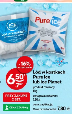 Lód w kostkach Ice Planet promocja w Żabka