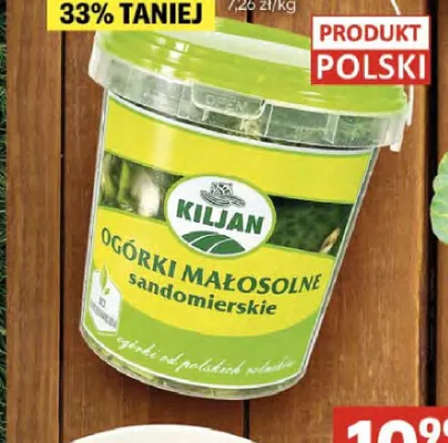 Ogórki małosolne sandomierskie Kiljan polskie promocja w Delikatesy Centrum
