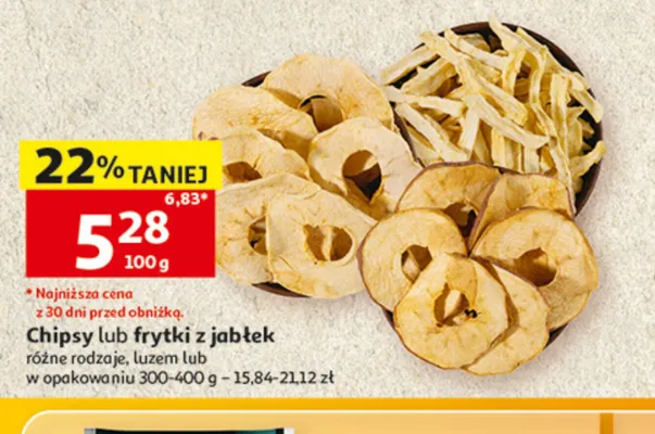 Frytki z jabłek promocja w Auchan