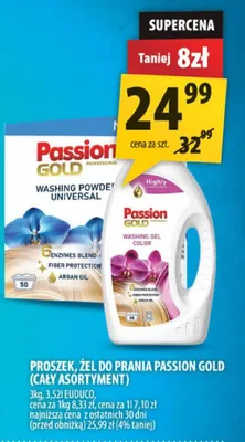 Proszek do prania Passion Gold Universal promocja w Arhelan
