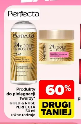 Produkty do pielęgnacji twarzy Gold & Rose Perfecta promocja w Carrefour