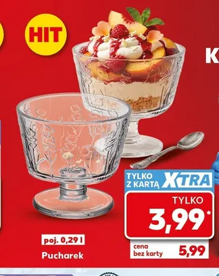 Pucharek szklany 0,29 l promocja w Kaufland