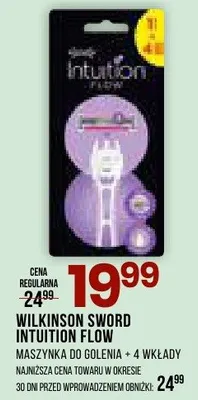 Maszynka do golenia + 4 wkłady Intuition Flow promocja w Drogerie Natura