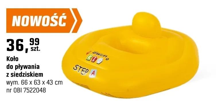 Koło do pływania z siedziskiem promocja w OBI