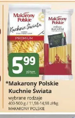 Makaron spaghetti Makarony Polskie Kuchnie Świata promocja w Marketvita