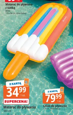 Materac do pływania Bestway 183 cm promocja w Leclerc