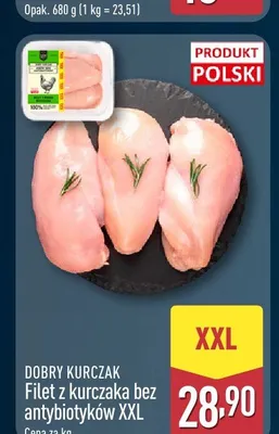 Filet z kurczaka bez antybiotyków XXL Dobry Kurczak promocja w Aldi