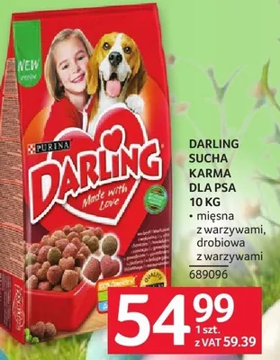Karma Darling sucha dla psa promocja w Selgros