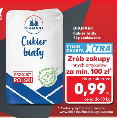 Cukier biały Diamant promocja w Kaufland