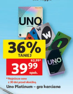 Uno Platinum - gra karciana promocja w Auchan