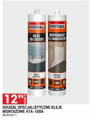 Soudal Specjalistyczne Kleje Montażowe 47A-100A promocja w Merkury Market