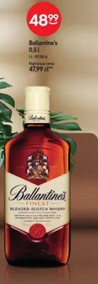 Whisky Ballantine's Finest Blended Scotch Whisky promocja w Żabka