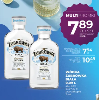 Wódka Żubrówka Biała promocja w Duży Ben