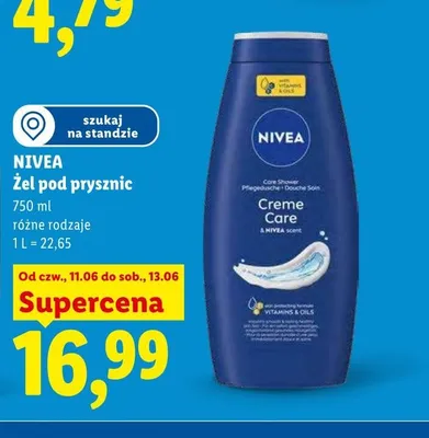 Żel pod prysznic Nivea promocja w Lidl