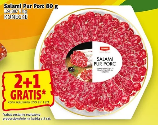 Salami Pur Porc Konecke promocja w Prim Market
