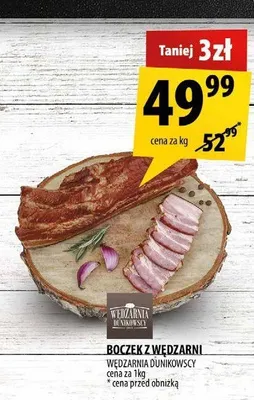 Boczek z wędzarni Wędzarnia Dunikowscy promocja w Arhelan