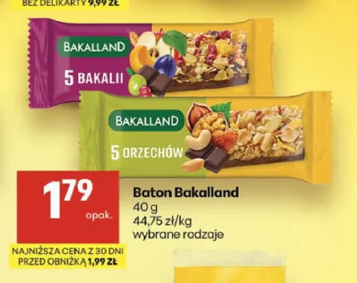 Baton 5 bakalii Bakalland promocja w Delikatesy Centrum