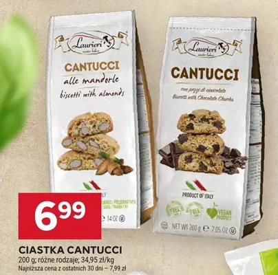Ciastka Cantucci Laurieri alle mandorle promocja w Stokrotka