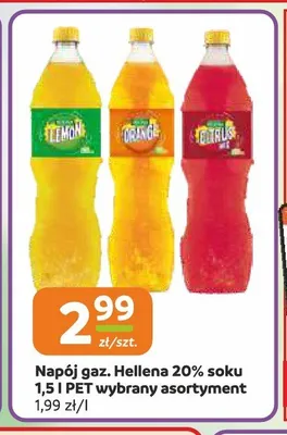 Napój gazowany Oranżada Hellena pomarańczowa promocja w Gama