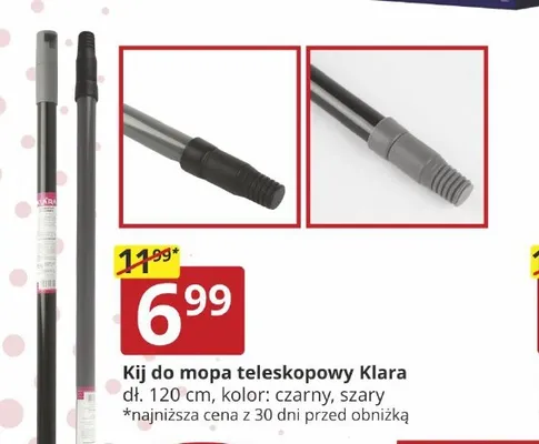 Kij do mopa teleskopowy Klara promocja w Prymus AGD