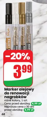 Marker olejowy do renowacji nagrobków Easy promocja w Dino